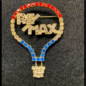 RE/MAX Rhinestone Balloon Broach